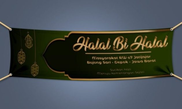 Contoh Desain Banner Halal Bi Halal