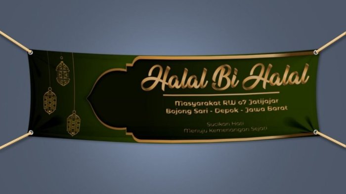 Contoh desain banner halal bi halal