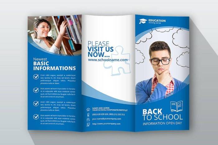 Template school brochure fold tri pamphlet flyer templates postermywall brochures letter 5in 11in edit