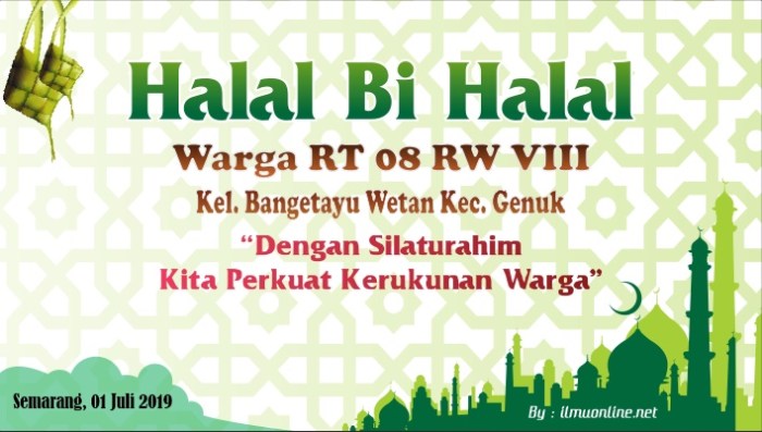 Contoh desain banner halal bi halal