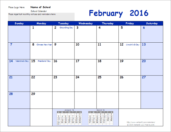 Contoh desain kalender sekolah